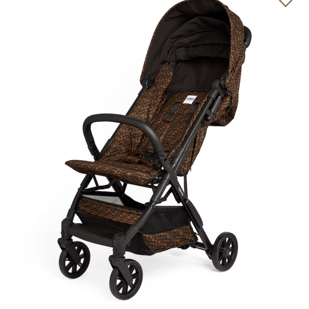 Fendi Brown and Black Kids Stroller